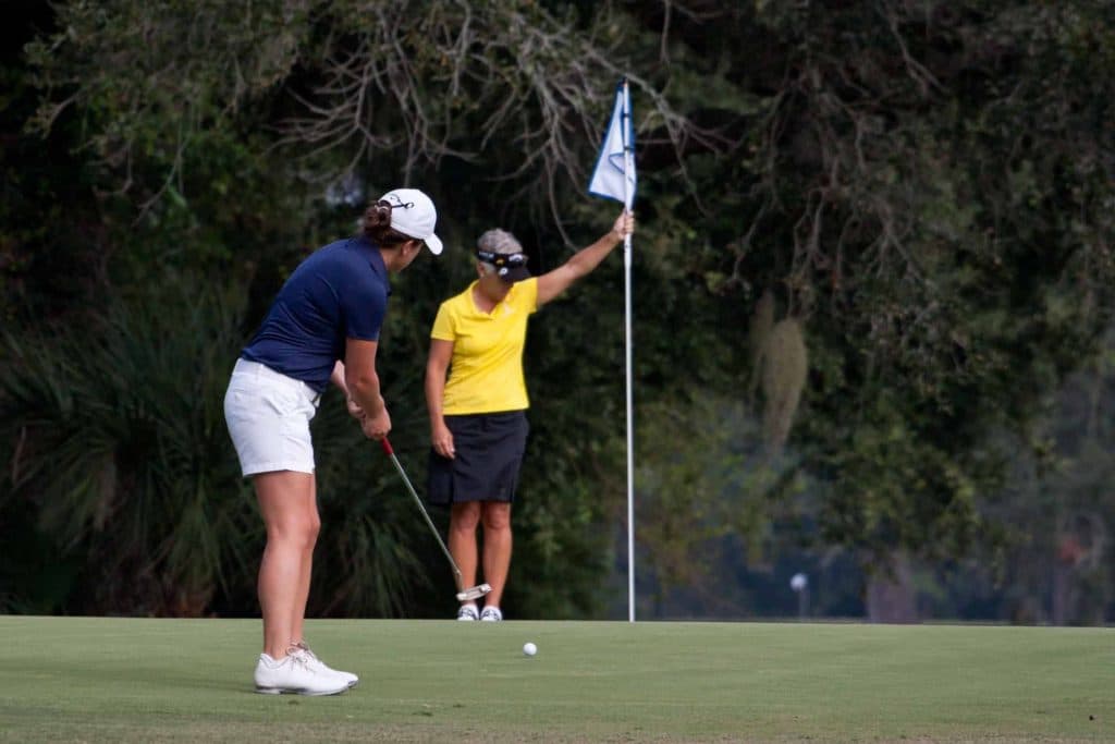 Wrist Injuries In Golf Stock Image 2 - Woman