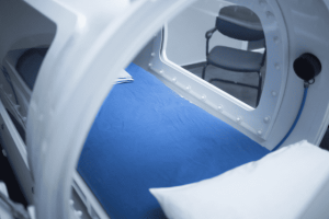 Hyperbaric Oxygen Therapy in pressurised chamber for healing and recovery